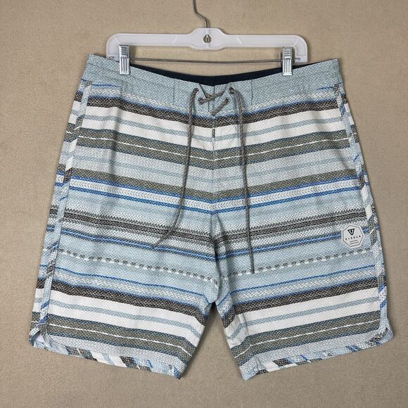 Vissla Short Mens 34 Multicolor Swim‎ Trunk Board Shorts Pocket Adult - Picture 1 of 12